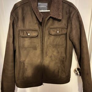 Covington Men's Dark Brown Military Jacket